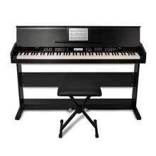 Cargar imagen en el visor de la galería, Alesis Virtue Black - Piano digital de 88 teclas con soporte y banco ajustable
