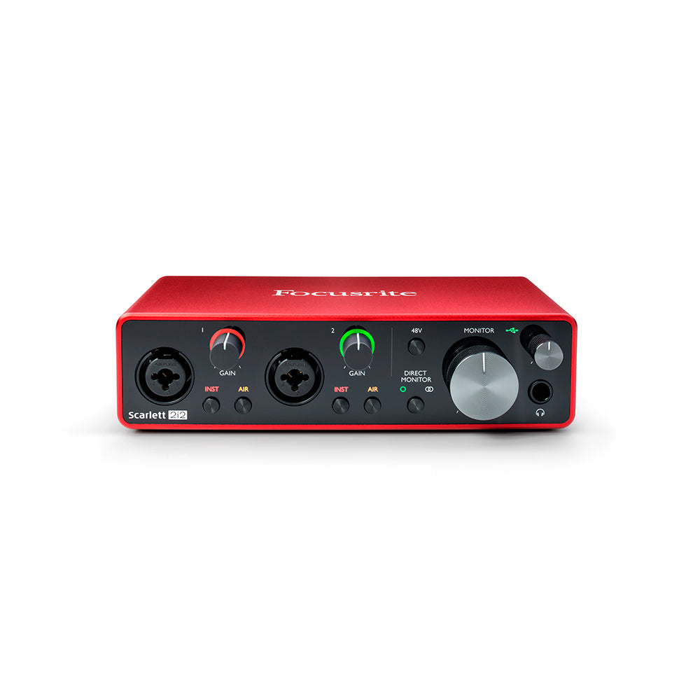 Focusrite Scarlett 2i2 Interfaz de audio USB de 3ra generación
